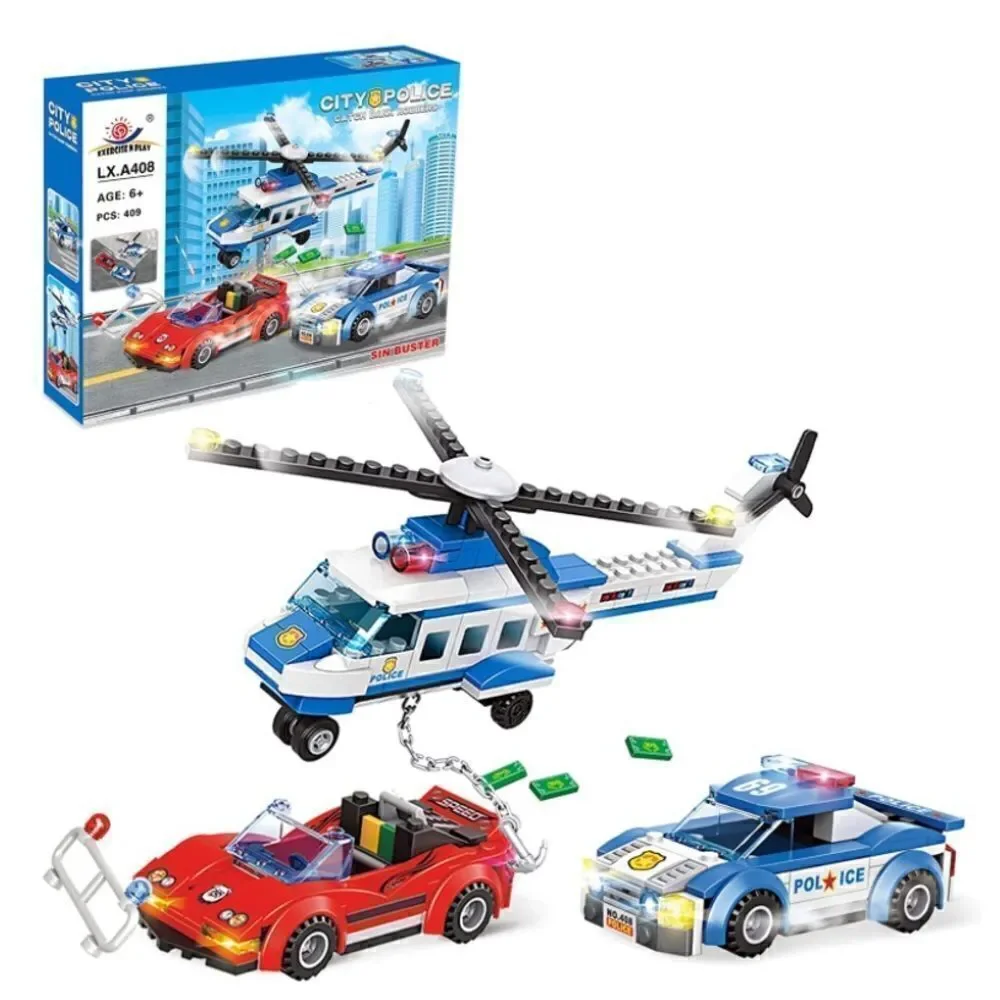 Kids City Police Building Blocks 409 pieces NWT